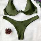 Custom hot sale underwire women sexy bikini triangle swimwear bikini