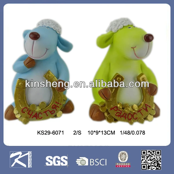 2015 fashionable souvenirs gifts polyresin sheep magnet
