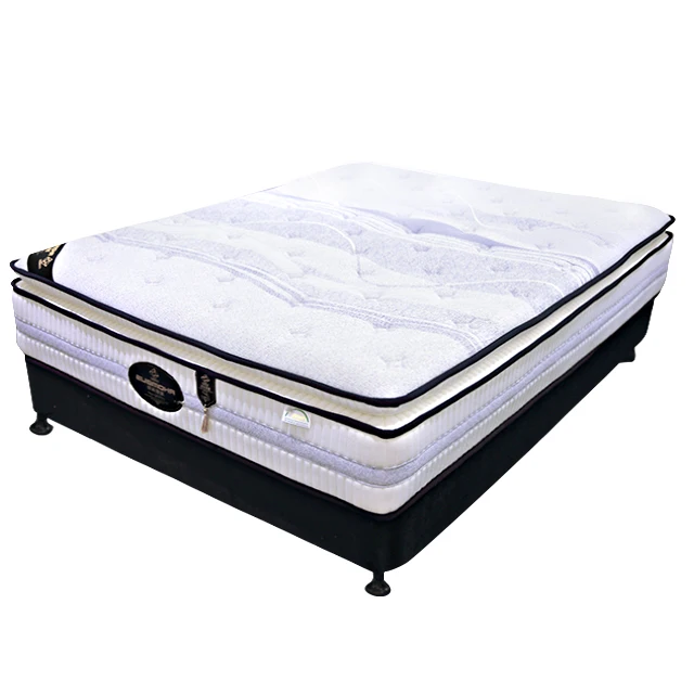 Lavender Plush Pillow Top Hotel Spring Memory Foam Bed Mattress