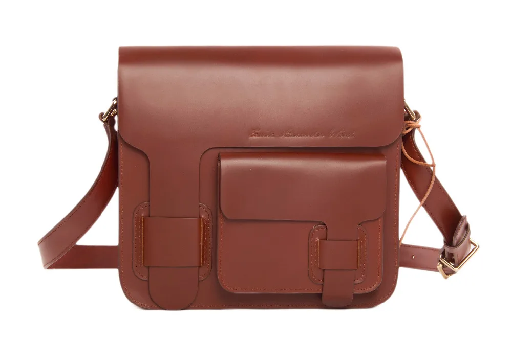 ROCKCOW 100% Handmade Genuine Leather Messenger Bag Leather Shoulder Bag Mens Satchel Bag