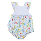 0-3 years newborn girl ruffle clothes romper mushroom printing boutique baby onesie