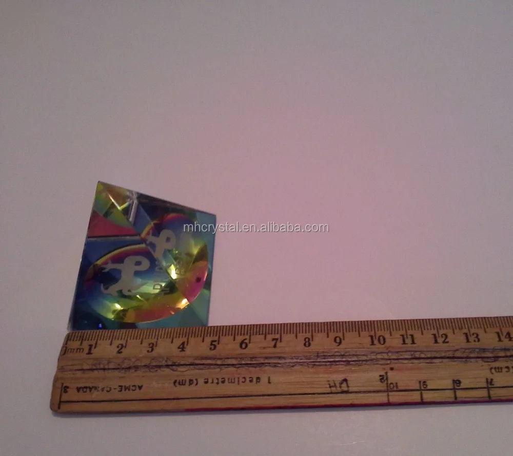 zodiac horoscope glass prism pyramid figurine paperweight mh-f