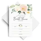 Custom Coral And Green Watercolor Floral Wedding Birthday Party Invitation Card