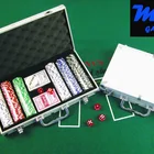 Poker Chip Ps 300pcs Dice Poker Chip Set/Casino Style Poker Chip Set in Square Corner Alu Case