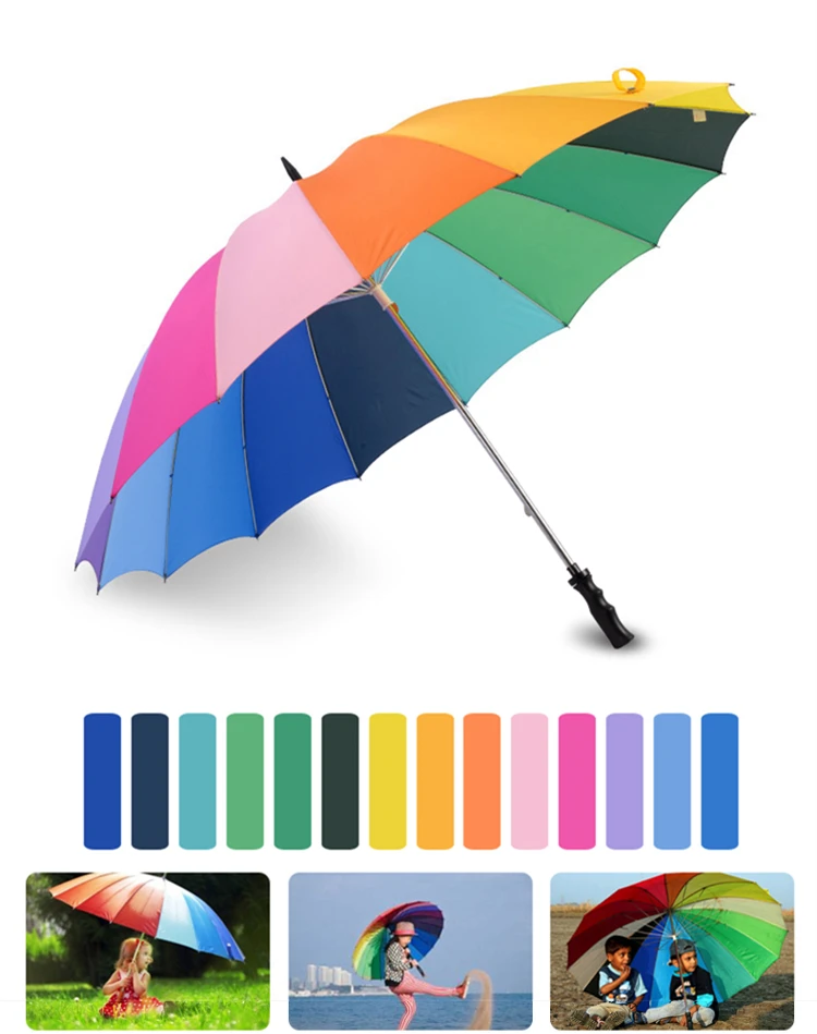 big rainbow umbrella