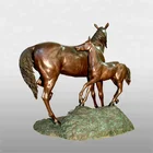 Metal Crafts Metal Crafts Home Decoration Antique Brass Horse Statue