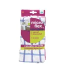 Micro-Flex Microfiber unique Tea printing Towels (Dish Towels)- 2 Pack 100% Polyester