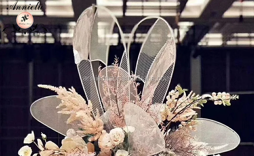 ANNIELU wedding decoration butterfly flower design center piece show wedding stand flower stand
