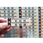 Custom Gold Sliver Embossed Metal Sticker Label