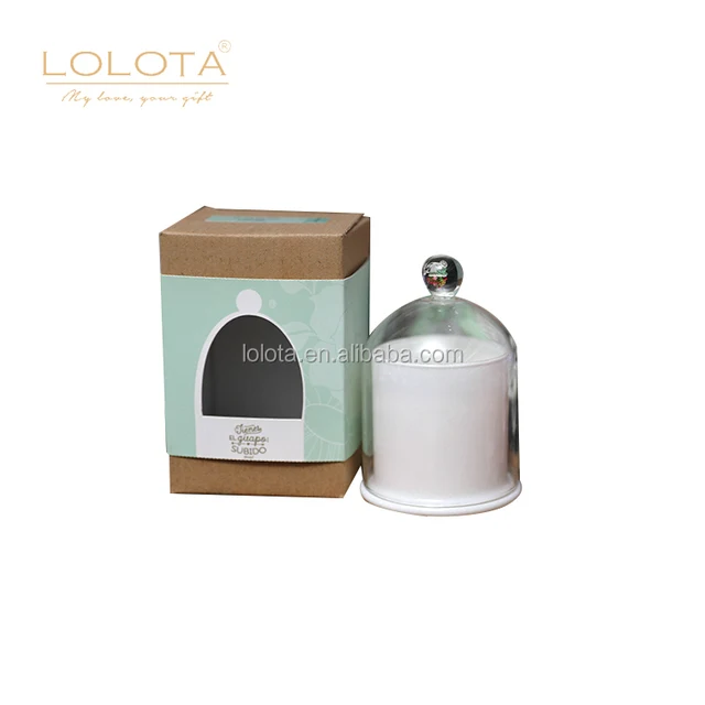 gift box dome glass jar natural soy wax home decoration scente
