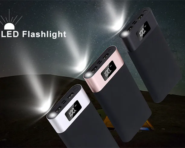 Type C USB LED display Mobile Phone charger powerbank fast charging 20000 power banks 20000mah high capacity power bank - ANKUX.COM