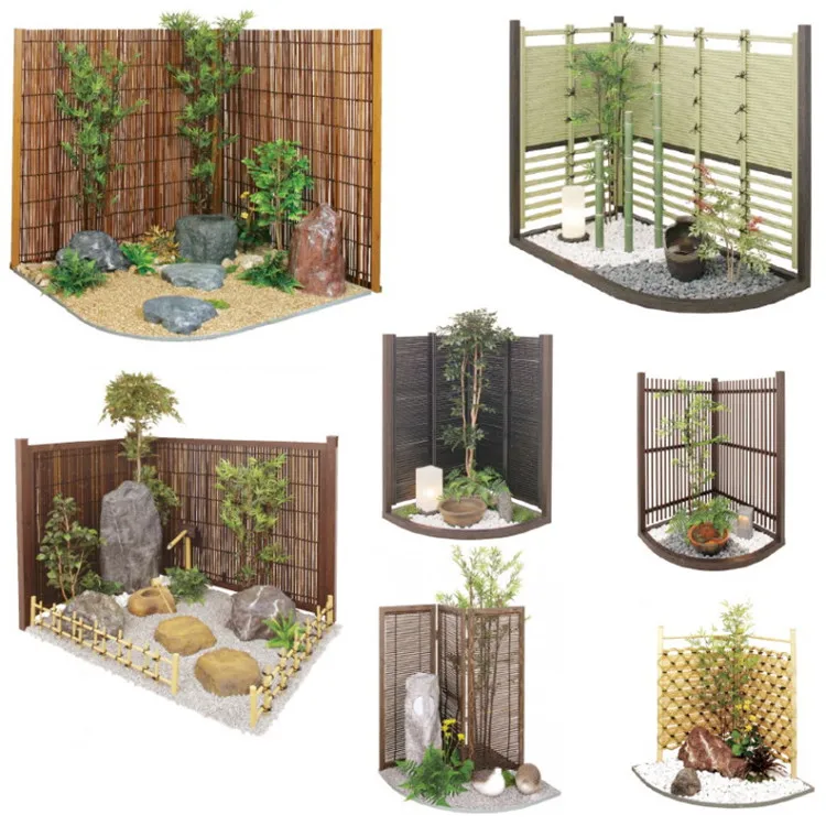 high quality Small node bamboo fencing for garden