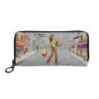JSMART shopping girl sublimation printing multi card slot hasp long wallet