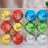 Snowflake Design Reflect Light Small Balls for Christmas Tree Ornament