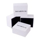 Display Rigid Card Perfume Square Plain White Soap Product Package Gift Boxes