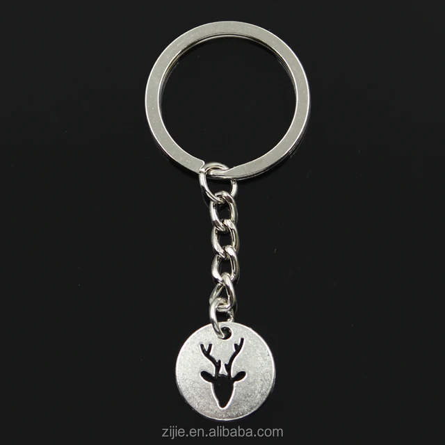 pendants diy men jewelry car key chain 30mm ring holder souvenir