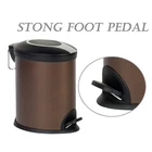 Dailyart household winsome innovative stainless steel trash can oval step pedal bin