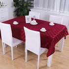 Factory Wholesale Hotel Restaurant Banquet Party Table Linens Wedding Damask Polyester Jacquard Tablecloth 60x84 Inch