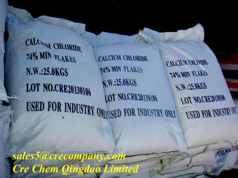 supply snow melter 77% flake calcium chloride bagged rock salt