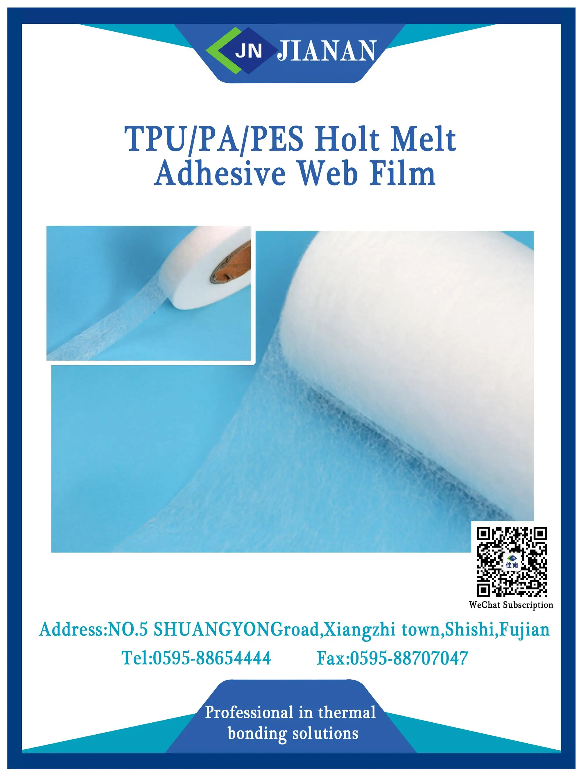 breathable pa polyamide hot melt adhesive web film for