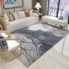 High quality modern abstract customized polyester material anti slip area rugs living room jute backing carpets 5 feet by 7 feet