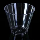 Fashion promotional 9 oz PS clear disposable plastic drinking cup