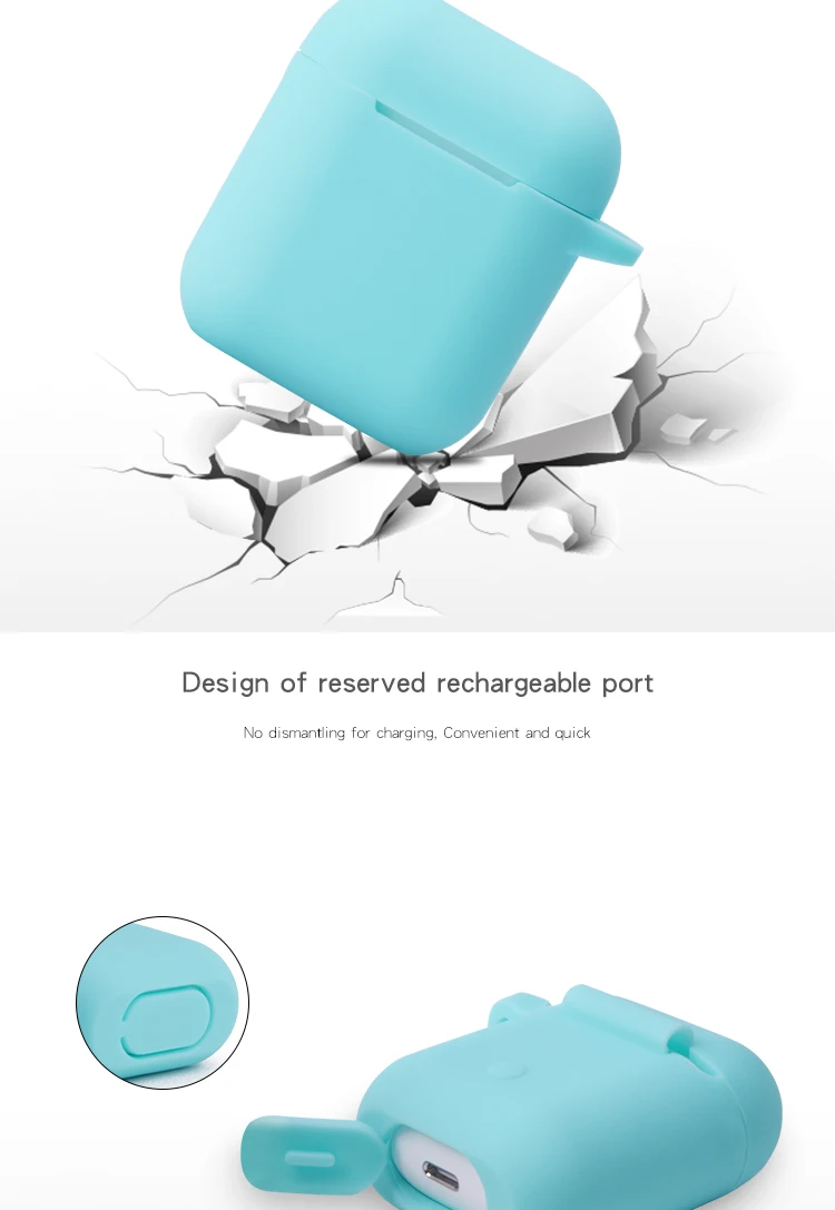 Soft Silicone Case For Air pod Shockproof Cover For Air Pod Earphone Cases Slim TWS Earphone Protector Case - ANKUX.COM