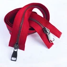 Eco-friendly high quality 5# metal black nickel open end two way zipper