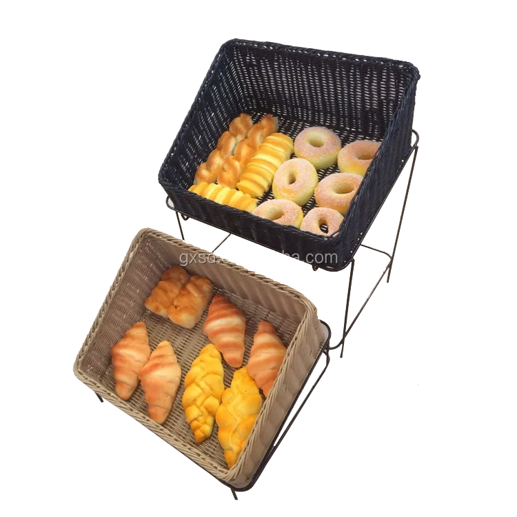 wholesale woven basket rattan fruit baskets for supermarket