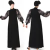 New design Lace sleeve dubai kaftan dress women turkish islamic clothing abaya muslim dresses