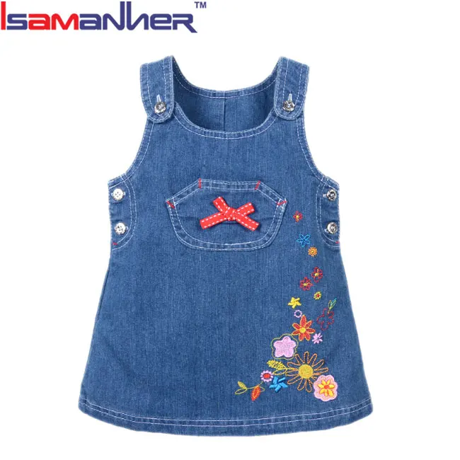 baby jeans frock design