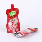 90ml Fluid Package Customized Colored Printed Aluminium Water Spouted Stand Up Pouch For Milk/fruit Juice