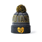 Pom Pom Cuff Sport Beanie Hat Custom Embroidery Acrylic Winter Hat Warm Knit Beanie