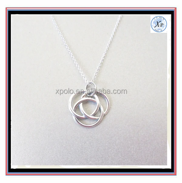 Fashion Silver Love Celtic Knot necklace jewelry