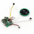 Greeting card recordable sound module with LED light for music box & toys