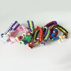 Topcord 32 strands diamond braided Paracord bracelet toy stores super man Buzz light year Iron man Halk woody unicorn