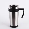 Leakproof Thermal Insulated Stainless Steel Travel Mug 16 oz with Grip Handle