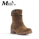 Cow suede Genuine leather Comfortable winter shoes