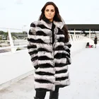 CX-G-A-96 Winter Natural Lady Jackets Warm Genuine Real Rex Rabbit Fur Women Coat