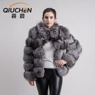 Fashional OEM Women Fox Fur Down Coat For Winter