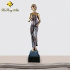 Crafts & Arts home decoration brass woman sculpture copper character statue