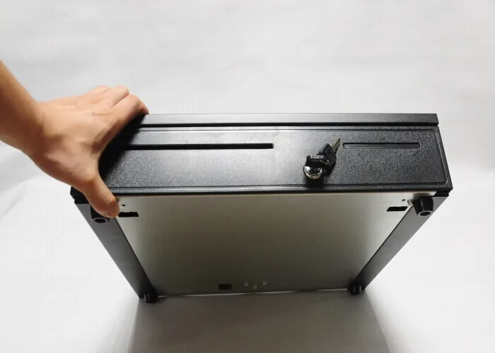 hot sale metal cash box with 5 bill slots & 3gear lock, cash box, View