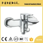Wall mounted brass single handle shower and bath faucets