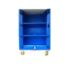 China professional utility plastic cloth storing and transporting cart/ laundry cage trolley