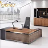 Elegant Modern Office Table Design Solid Surface CEO Executive Desk