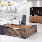 Elegant Modern Office Table Design Solid Surface CEO Executive Desk