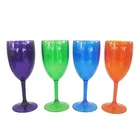 Customized Color Plastic Champagne Wine Glass
