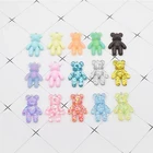 DIY jewelry accessories resin powder color bear cute keychain for decoration