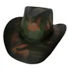 camo pattern cowboy hats customized paper straw hats