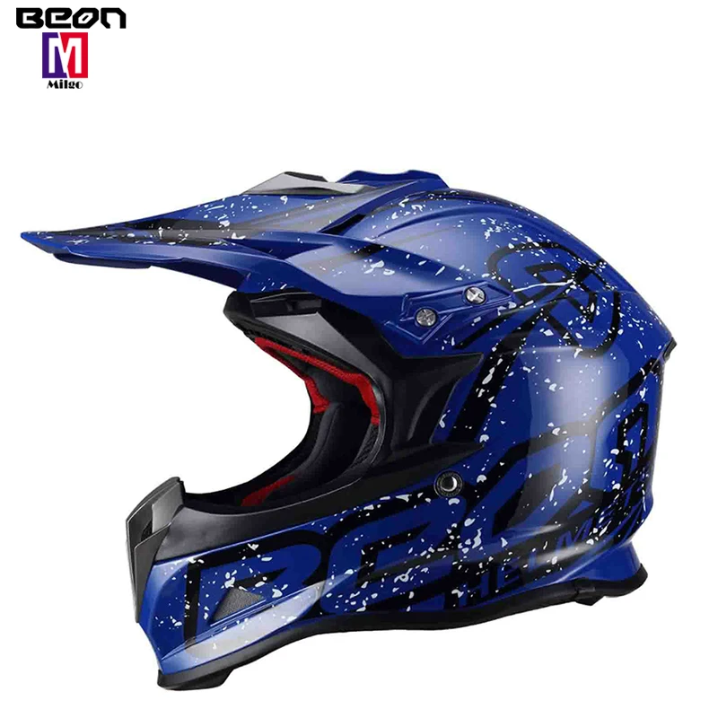 blue motorcycle helmets